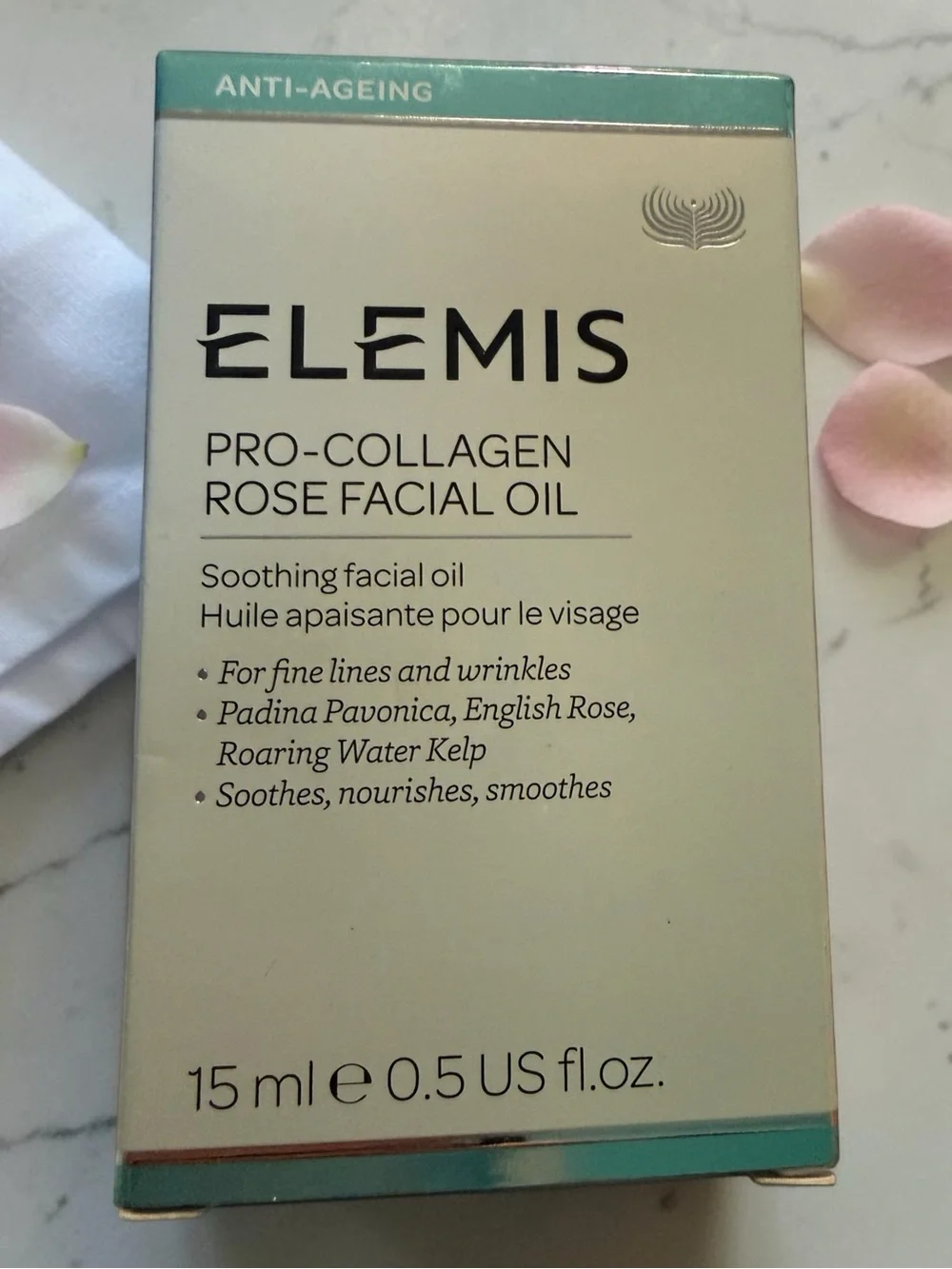 ☀️ELEMIS Pro-Collagen Rose Facial Oil Cream & Teal Packaging  NIB